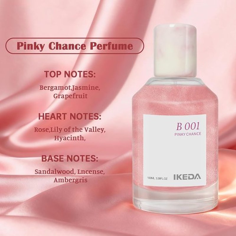 Ikeda Women's Eau de Parfum - Long-Lasting Floral Fragrance with Rose, Sandalwood & Jasmine | 100 ml Travel Size Gift