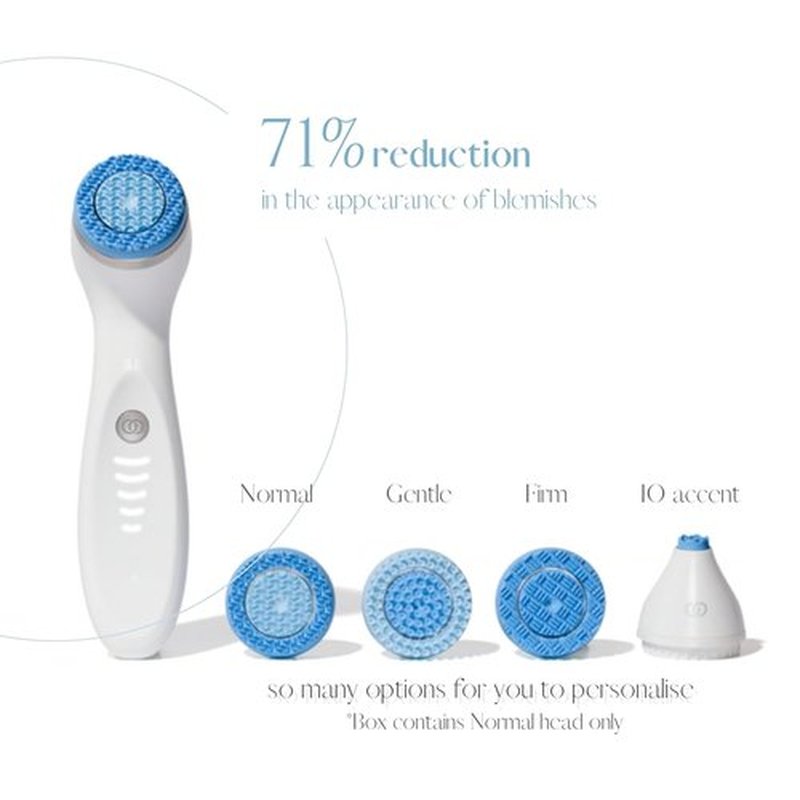 Nu Skin ageLOC LumiSpa iO Blue System - Smart Facial Cleansing Device for Glowing Skin | Two-Minute Routine