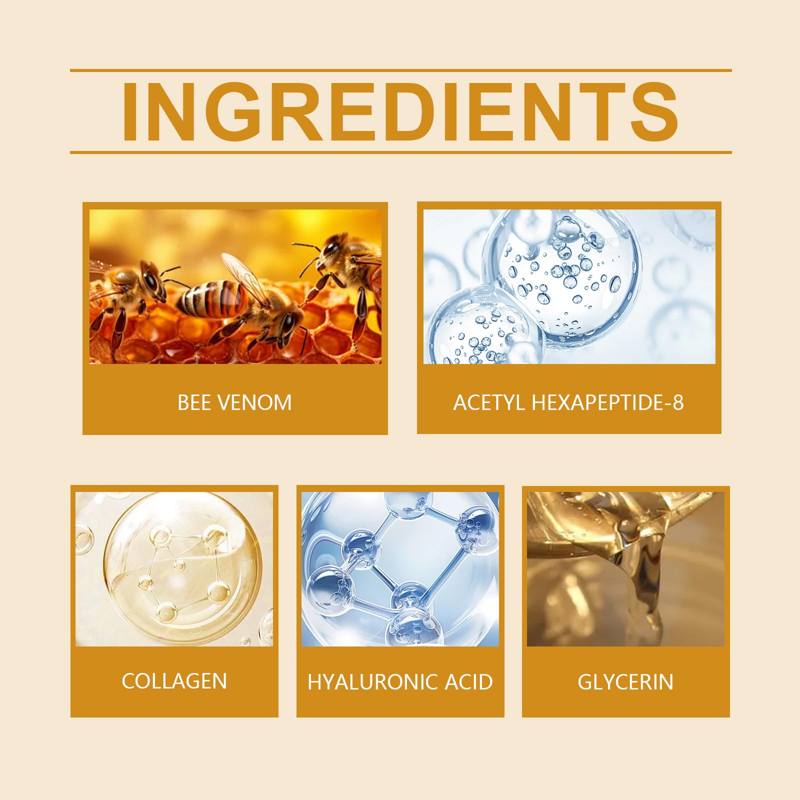 Yaper Botox Bee Venom Skin Cream,Wrinkle Removal Face Anti-Aging for All Skin Type Moisturiser Firming Cream. (1)