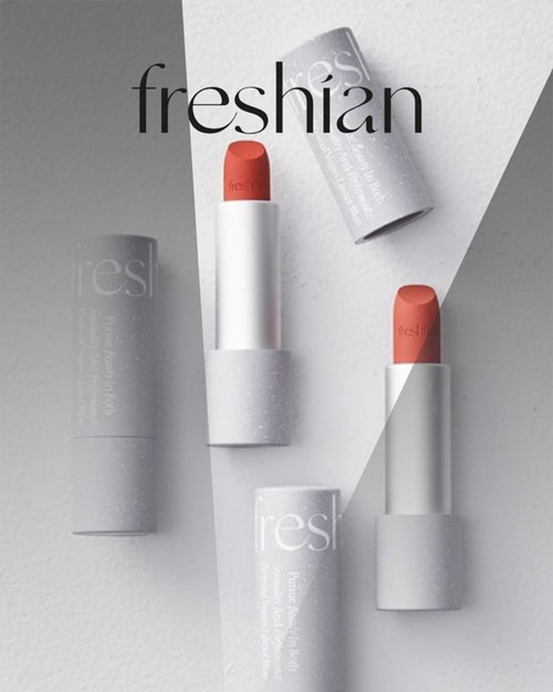 FRESHIAN Sensual Vegan Lipstick Blur (10 Embrace, 0.12oz) - Long-Lasting Formula, Lightweight Matte Lipstick, Korean Makeup. Shea Cocoa Butter, Vegan.