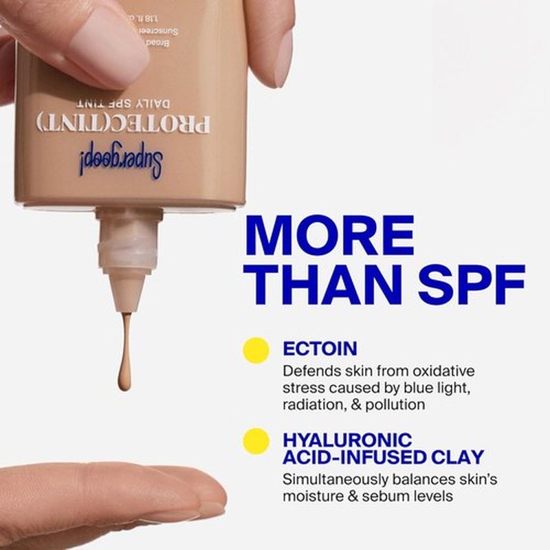 Supergoop! Protec(tint) Daily Skin Tint SPF 50 - 10N Light | Buildable Coverage for Smooth, Even Skin