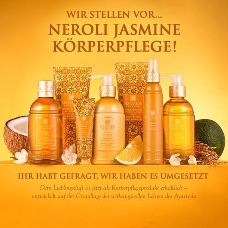 SPA CEYLON Neroli Jasmine Hand Wash - Hydrating Luxury Formula for Soft, Smooth Skin
