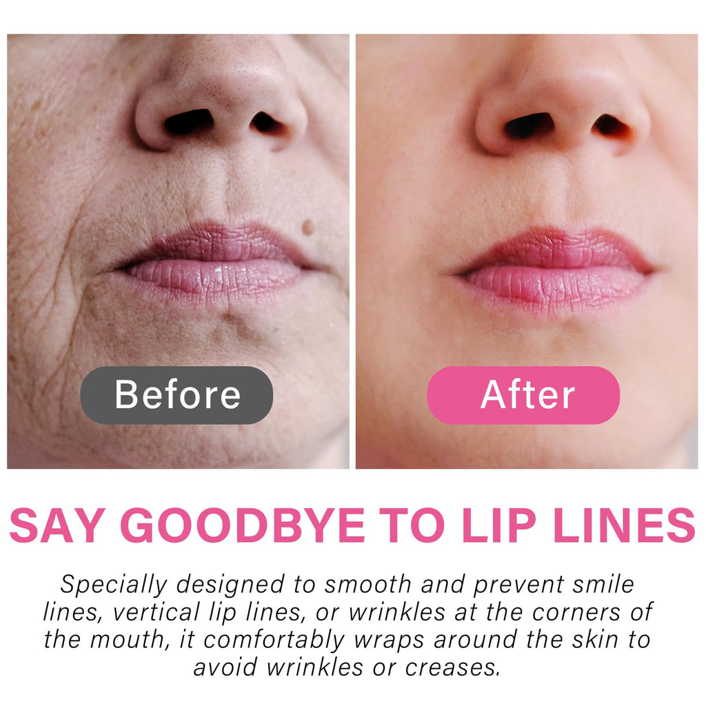 UQWUQW Anti Wrinkle Patches for Lip - Overnight Smoothing Wrinkles - Anti-Wrinkle Silicone Facial Patches, Fine Lines Wrinkle Patches for Smile Line & Lip Area,6Pcs