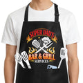 DFPDFP Dad Birthday Gifts from Daughter Son - Funny Grilling Aprons for Men, Men Gifts for New Daddy Father in Law, Heavy-Duty BBQ Cooking Aprons with 2 Big Pockets, Fathers Day Gift for Dad