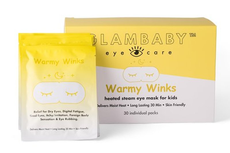 GlamBaby Warmy Winks Self-Heating Eye Mask for Kids – Heated Warm Compress for Dry Eyes, Irritation & Puffiness – Disposable Eye Mask for Children’s Eye Relief & Relaxation (30 Individual Units)