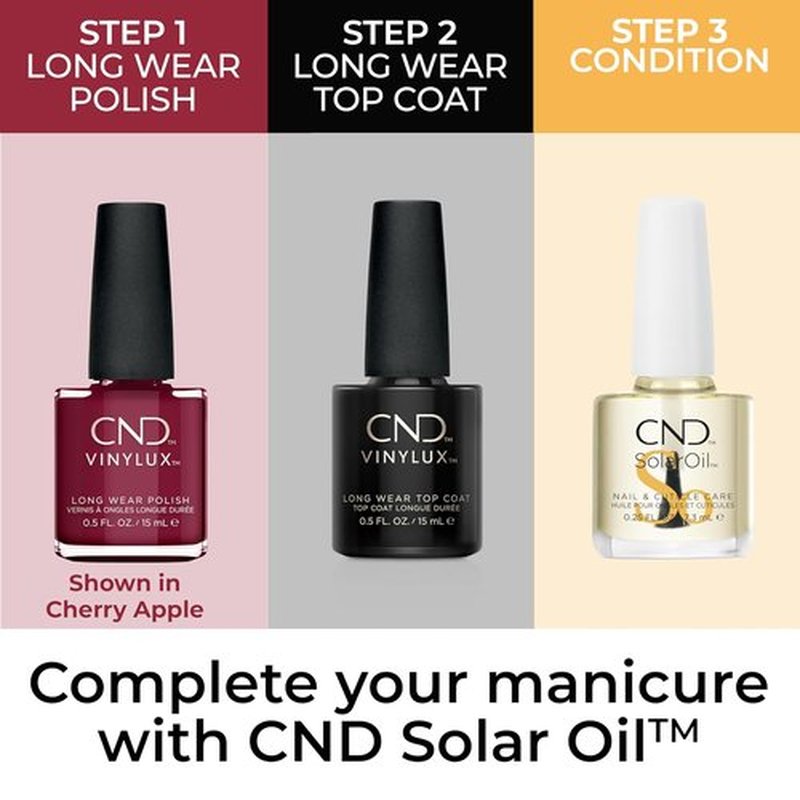 CND Vinylux Red Nail Polish - Longwear, Gel-Like Shine & Chip Resistant | 0.5 Fl Oz