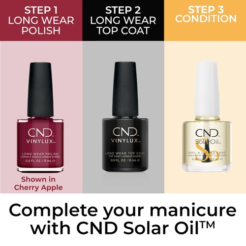 CND Vinylux Longwear Red Nail Polish, Gel-like Shine & Chip Resistant Color, Oxblood, 0.5 fl. oz