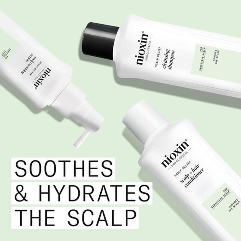 NIOXIN Scalp Relief Serum - Soothing Leave-In Treatment for Sensitive Scalps | Aloe Vera & Vitamin E | 3.3 Fl Oz