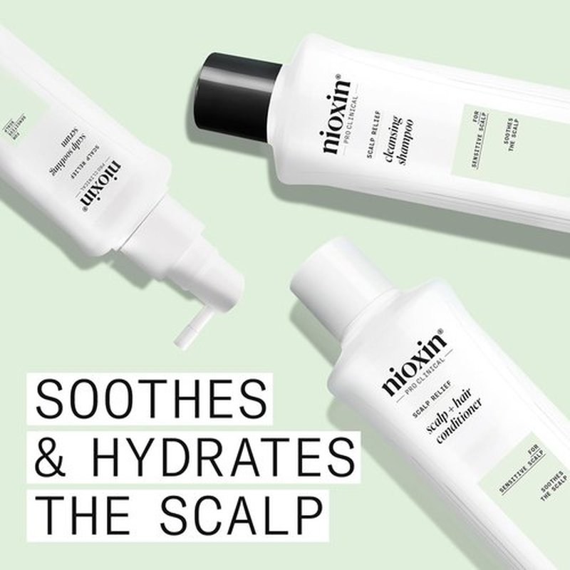 Nioxin Scalp Relief Cleansing Shampoo - Soothes & Hydrates Sensitive, Dry, Itchy Scalp | Aloe Vera & Vitamin E