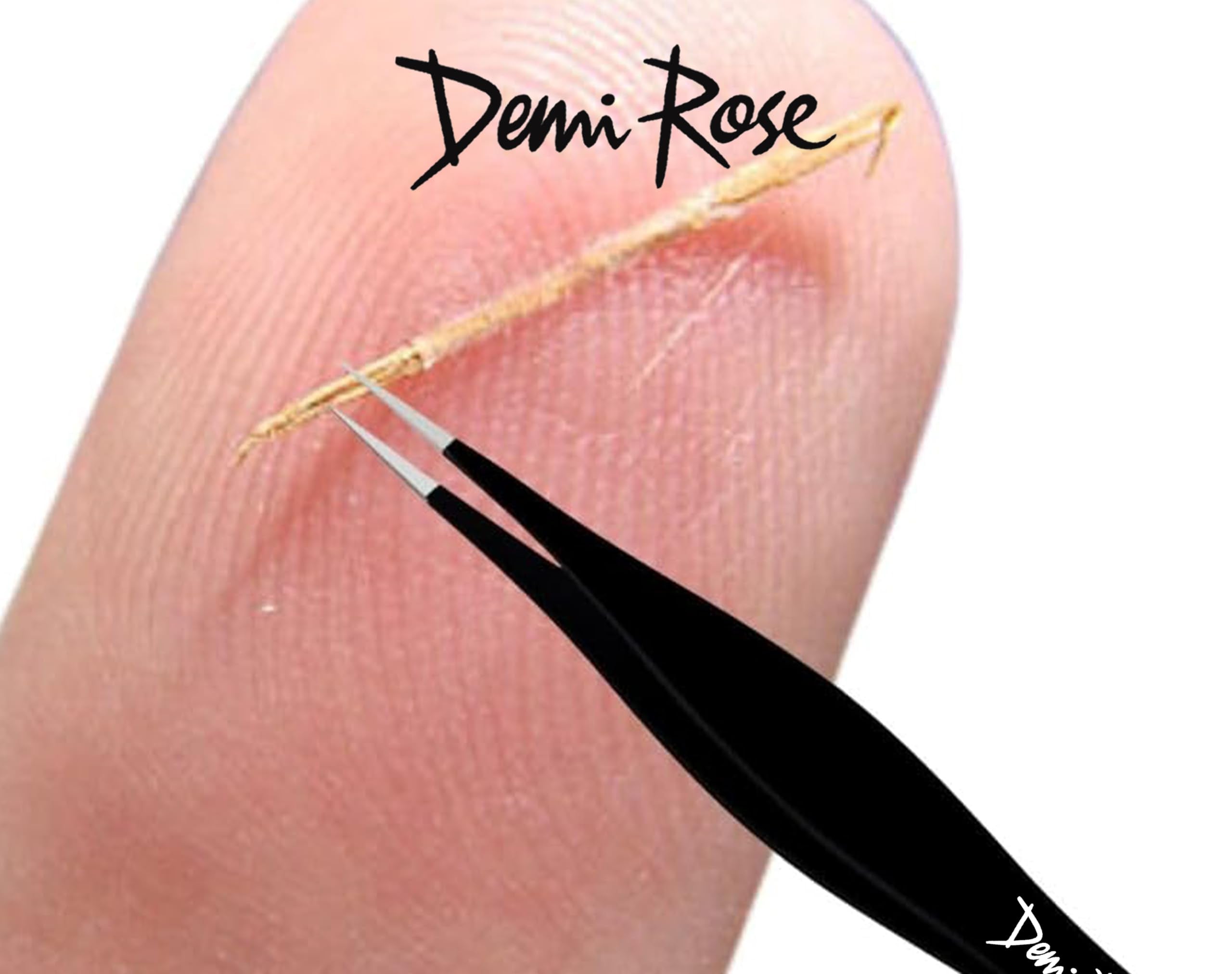Pointed Tweezers | High Carbon Stainless Steel Ingrown Hair Tweezers | Needle Nose Tweezers Precision Perfectly Aligned & Hand Filed Splinter Tweezers