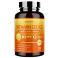 ZEBORA Vitamin D3 K2 with Zinc and Selenium - 5000 IU of Vitamin D3, 100 Mcg MK7 Vitamin K2 for Maximum Absorption, Supports Bones, Teeth & Immune Healt, 120 Capsules