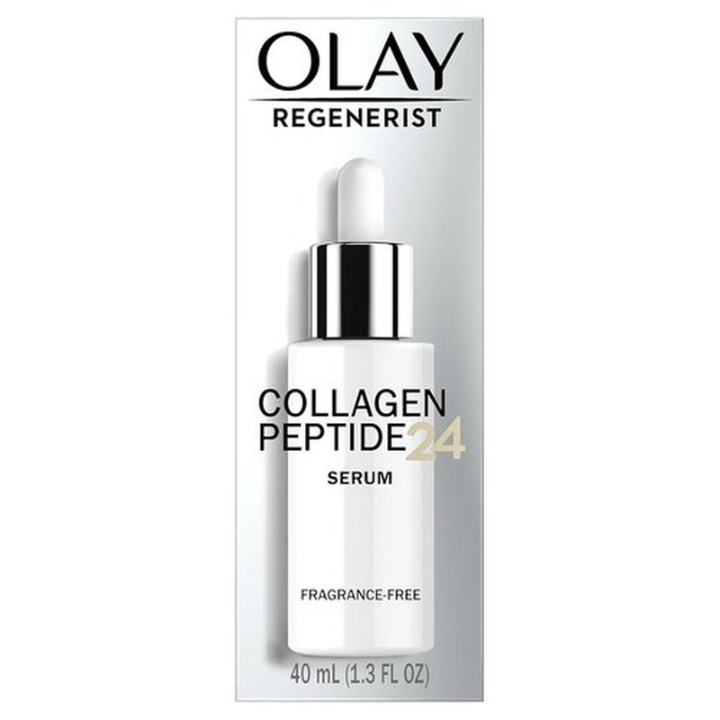 Olay Collagen Peptide Firming Serum - Fragrance-Free, 1.3 FL OZ (40 mL) for Youthful Skin