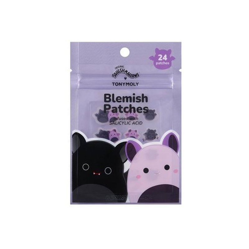 TONYMOLY Blemish Patches | Halloween Emily & Zumirez the Bat – Hydrocolloid Acne Treatment with Salicylic Acid – 24 Count
