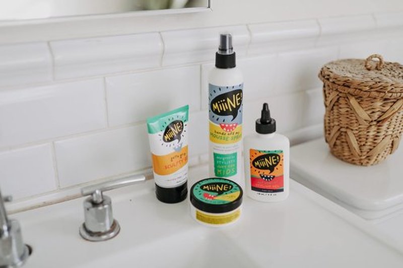 MiiiNE! Getta Grip Scultpty Gel 4oz | Medium-Strong Hold Kids Hair Gel - Styling Gel with Light Smell and No Flaking Cruelty Free Hair Gel for Kids Made in USA