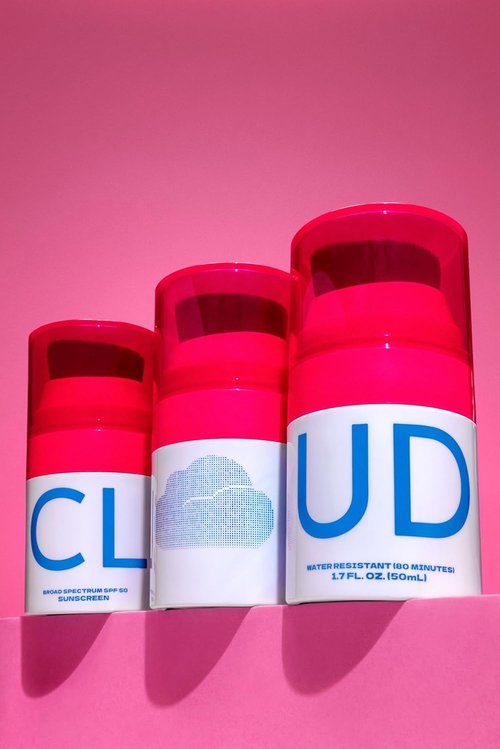 CLOUD Mineral Sunscreen Lotion - SPF 50 - No-Mess Applicator for Kids & Family | Reef Safe, Fragrance-Free