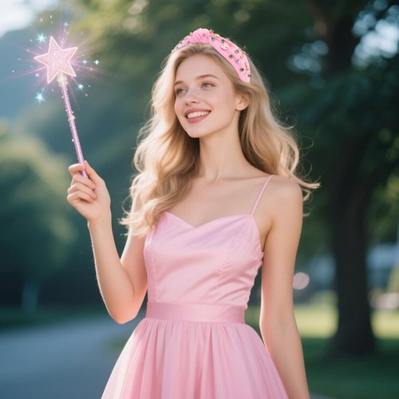 BAHABY Knotted Headbands for Women Girls Good Witch Headband Cute Hair Accessories for Movie Fans Gifts for Teens