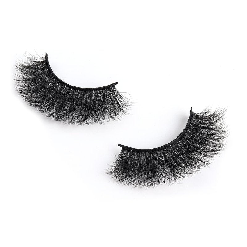 Wleec Beauty Full Dramatic False Eyelashes 7 Pairs Fluffy Eyelash 18mm Handmade 3D Faux Mink Lashes Pack FM31