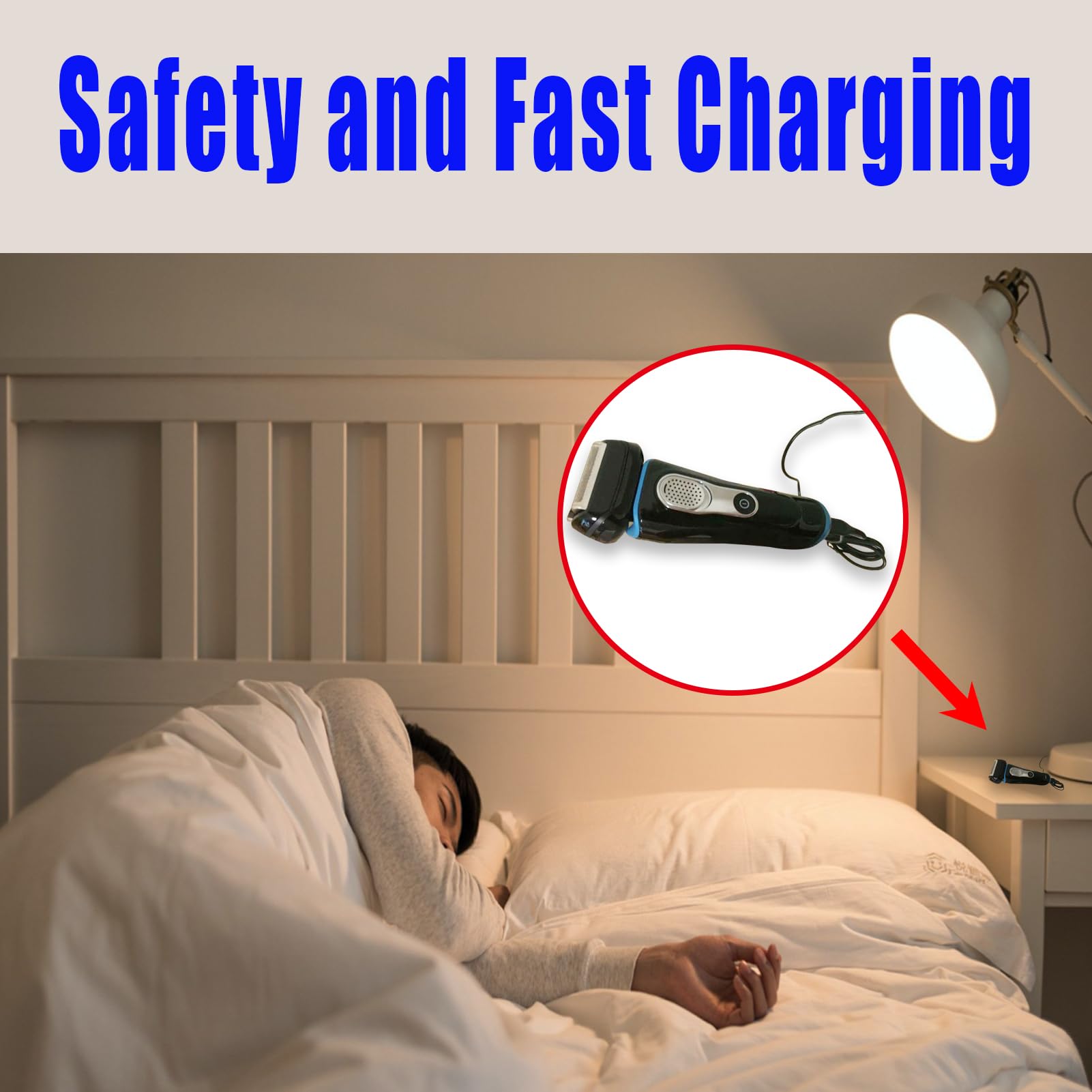 12V Charging Cord Replacement for Braun Shaver S3 S6 S7 S8 S5 S9 S1, Cable Replacement for Braun Electric Razor Trimmer Series 1 3 5 6 7 8 9 340 3040s 390cc 720 790cc Models