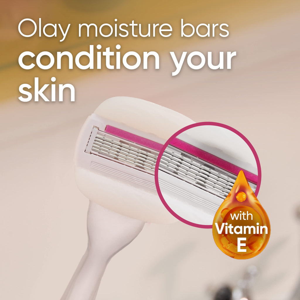 Gillette Venus ComfortGlide plus Olay Sugarberry Women's Razor Blade Refills, 4 Count