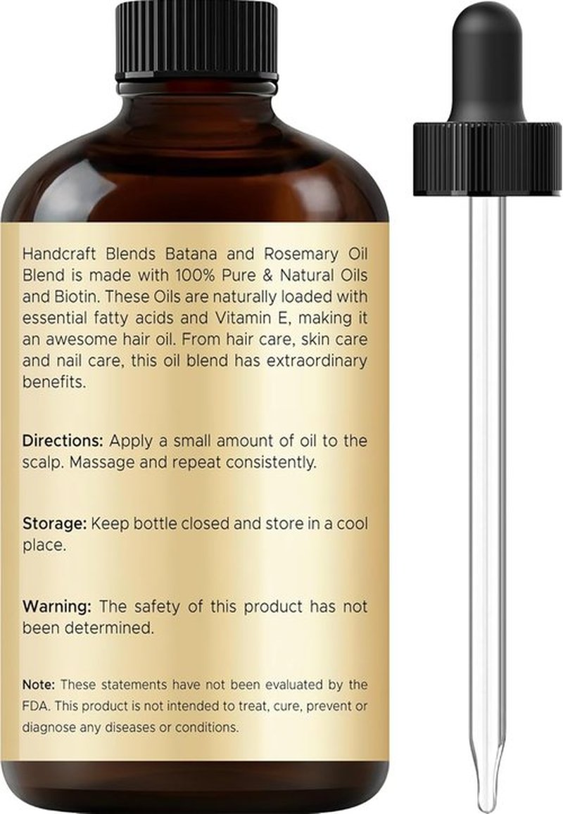 Batana & Rosemary Hair Oil - Scalp Treatment for Thinning Hair & Dry Scalp - 2 Fl Oz Nourishing Formula
