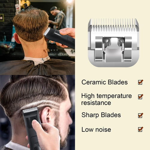 2# Professional Detachable Replacement Ceramic Blades. Compatible with Oster Classic 76/Power Pro/Power-Teq/Star-Teq Clipper. Compatible with Ainds Clippers. Size: 2#, 1/4" Cut Length
