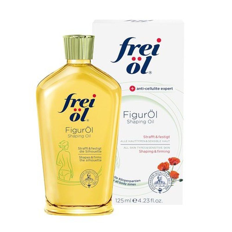 Frei Öl Shaping Oil - Cellulite Reduction Body Oil - Smooths & Firms Problem Areas - Vegan - 125 ml / 4.23 Fl Oz