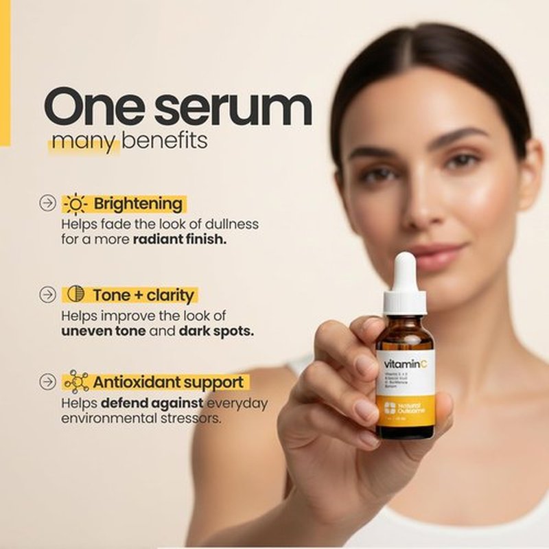 Skiennix Vitamin C Serum - Anti-Aging Radiance Restoring Formula with Vitamin E & Ferulic Acid | 1 Oz