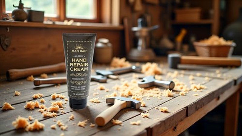 San Francisco Soap Company Man Bar Hand Repair Cream | Protect and Moisturize | Working Hands Remedy | All Natural |