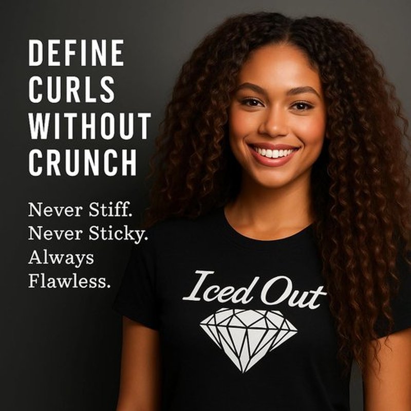 Iced Out Silk Mousse Foam - Volumizing & Curl Enhancing Hair Mousse for All Hair Types | 7.10 fl oz