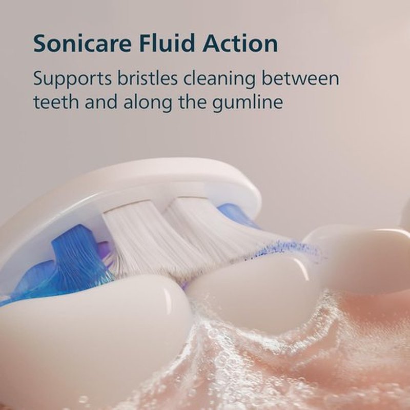 Philips Sonicare 6700 Series Electric Toothbrush - Advanced Sonic Technology, Pressure Sensor, 9 Modes, Light Pink, HX7412/04