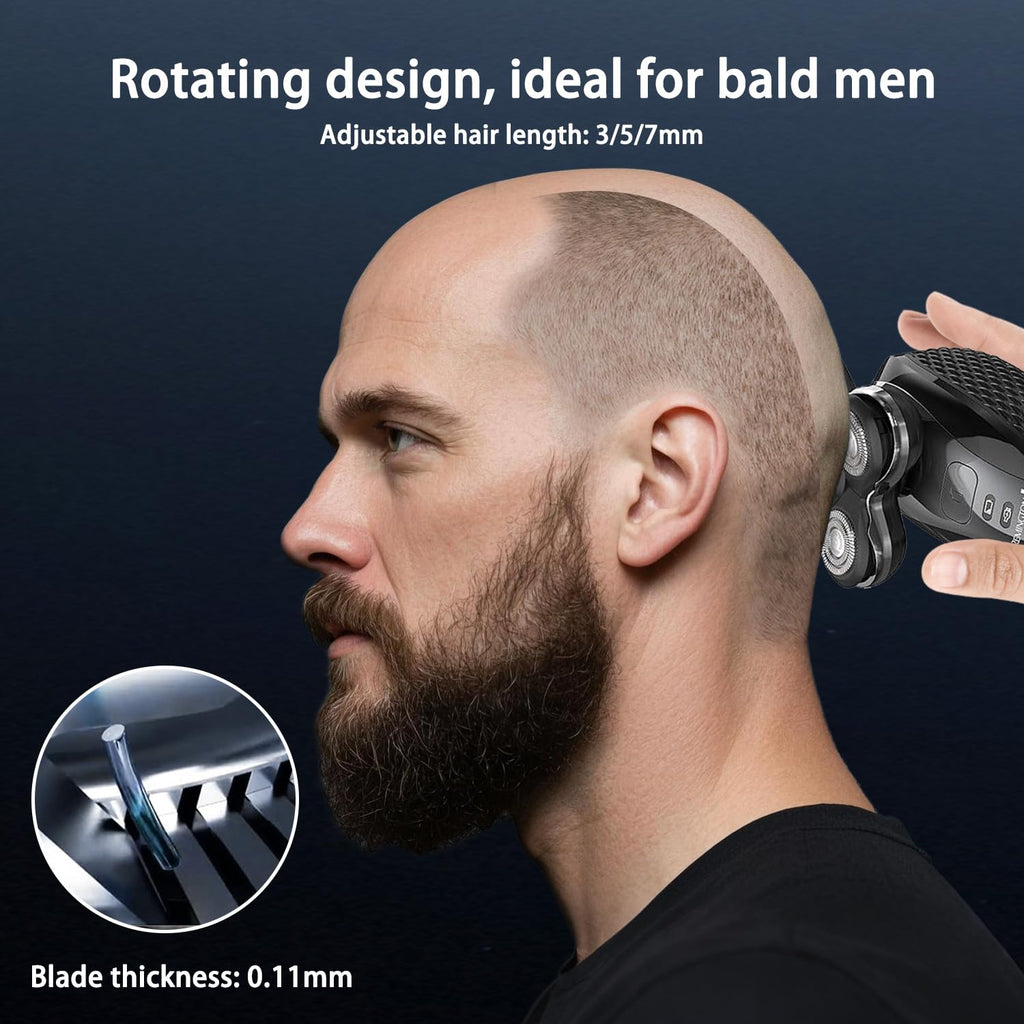 Pinkind Replacement Blades Compatible with Remington Balder Pro Head Shaver Model XR7000, 5 Dual Track Heads for Remington Shaver, Precision Electric Shaving for Bald Men,1 Pack