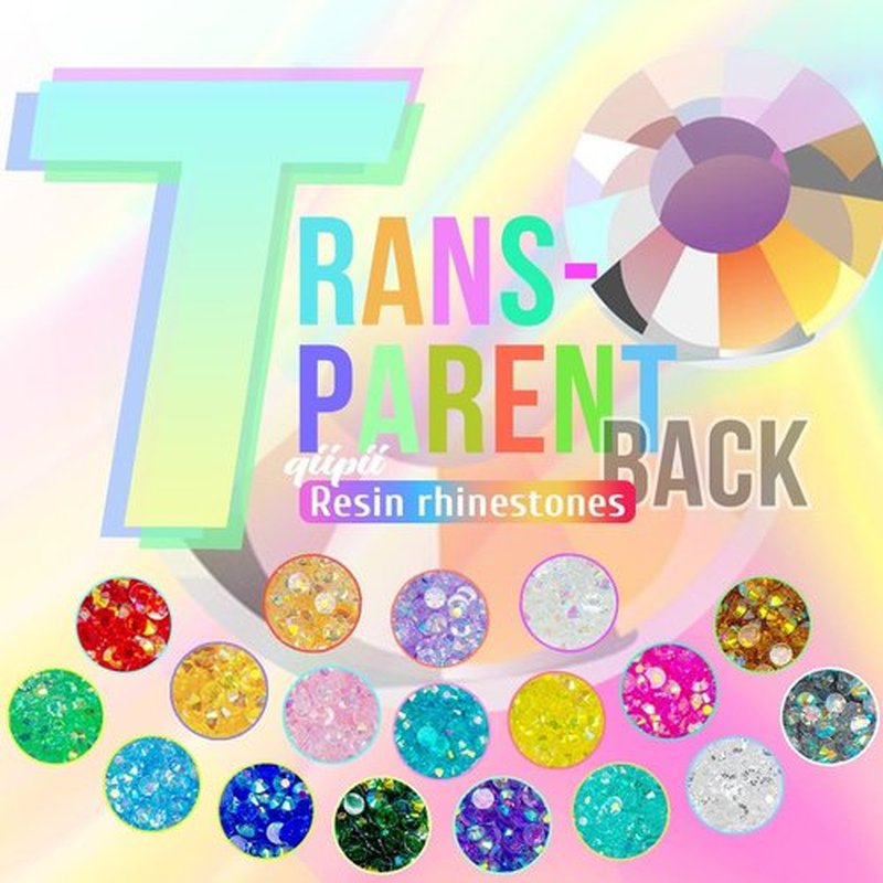 qiipii 16000PCS 3mm 4mm 5mm Transparent Resin Rhinestones for Crafting SS10 SS16 SS20 Flatback Clear Jelly Stones Bulk Diamonds Gems Charms for Nails Face Eyes Makeup Tumblers Bottles Crafts Clothes