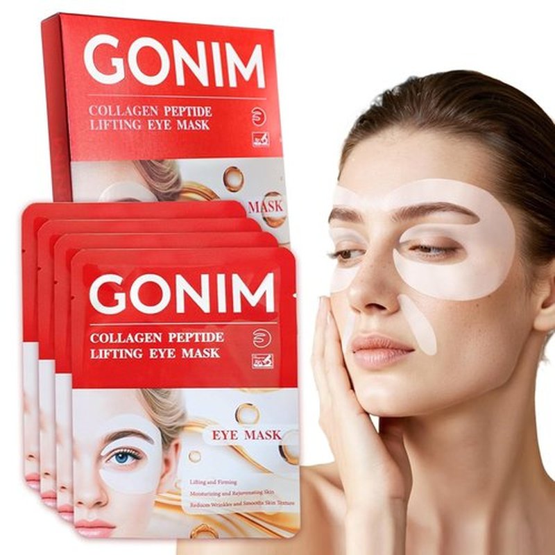 GONIM Under Eye Patches 360° Fit, Eye Mask with Collagen Peptide, Salmon DNA PDRN, Caffeine,Retinol & Niacinamide, PDRN Eye Patches for Puffy Eyes and Dark Circles, Gifts for Women, Travel 4 pairs