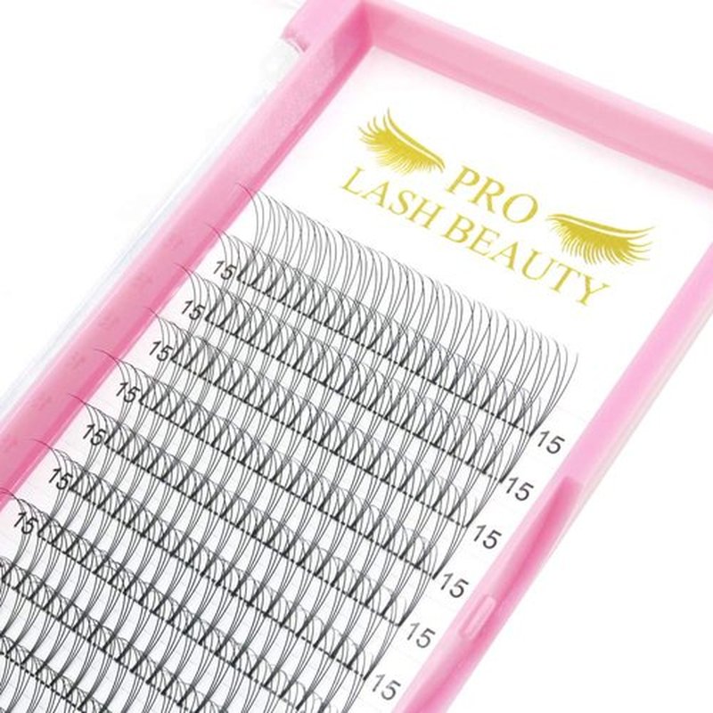 Premade Fans Eyelash Extensions 3D-D-0.10-12 Short Stem Premade Volume Eyelash Extensions 3D 5D 7D Volume Lash Extensions 9 to 20 mm Pre made Lash Fans C D Curl .07 .10(3D-D-0.10,12mm)