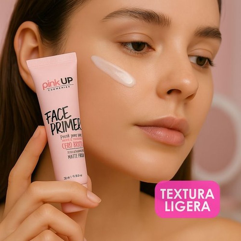 PINK UP Face Primer |Prepares skin for makeup | Matte finish with porcelain effect | Extends the duration of makeup | Minimizes enlarged pores | Mod PKF500