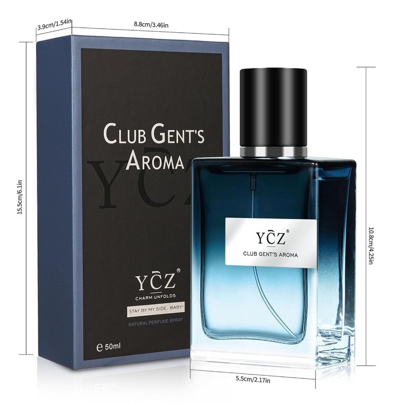 Ycz Club Cologne for Men - Long-Lasting Nightclub Essential Fragrance | 1.7oz Aromatic Woody Notes