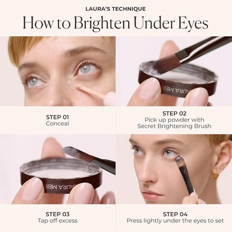 Laura Mercier Eye Makeup Brushes - Expert Application with Synthetic Fibers | Perfect for Eyeshadow, Eyeliner & Concealer