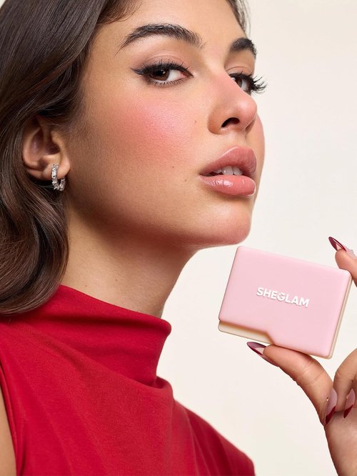 **SHEGLAM Dream Touch Blush - Lightweight, Smooth, Blendable Powder Blush in Love Cake**