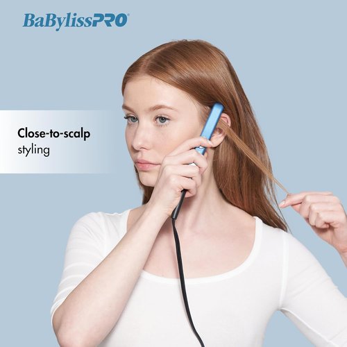 BaBylissPRO Nano Titanium Mini Flat Iron - Perfect for Travel & Quick Touch-Ups | ½” Size