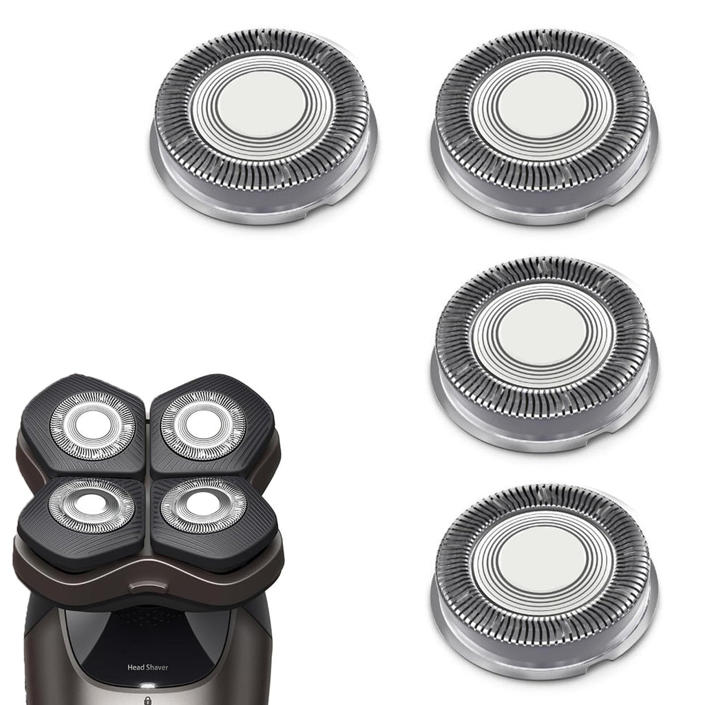 HS740/40 Head Shaver Replacement Blades Compatible with Philips Norelco Head Shaver Pro 5000 7000 9000 Series Skull Shaver Replacement Heads 4-Pack