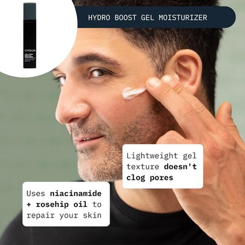 Cardon Men's Skincare Gift Set - Limited Edition Anti-Aging Routine | Cactus-Based, SPF 30 Moisturizer, Night Lotion & Eye Cream (4 CT)