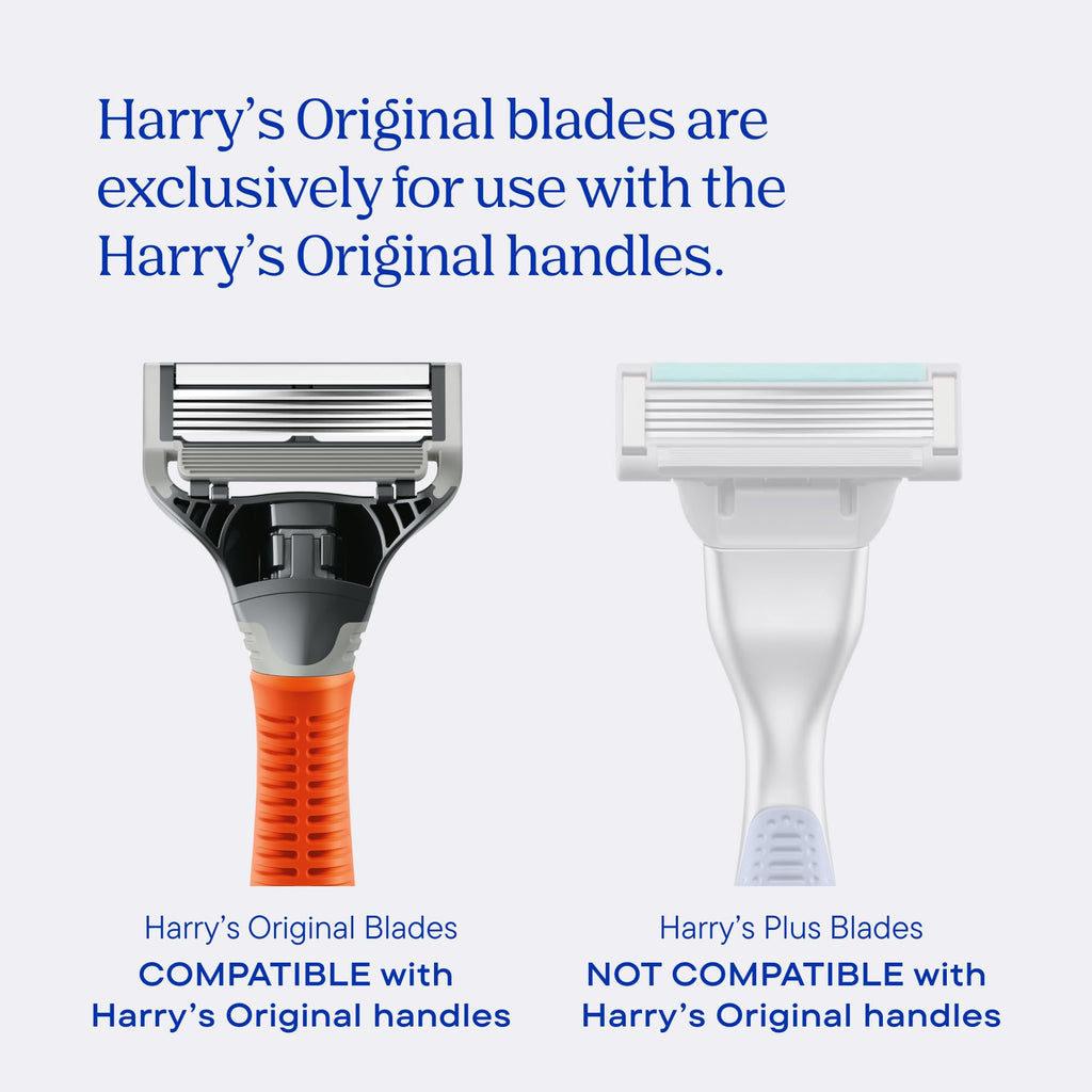 Harry's Original Shaving Kit for Men - Razor Handle, 3 Razor Blade Refills, Foaming Shave Gel, Travel Blade Cover - German Engineered - Craft Edition
