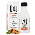 Teenology Teen Conditioner – Avoid Acne Breakouts, Non-Comedogenic, For Dry & Oily Scalps, Sulfate & Paraben Free, Natural Botanical Extracts, for Clear Skin & Healthy Hair, 16 oz – (Papaya)