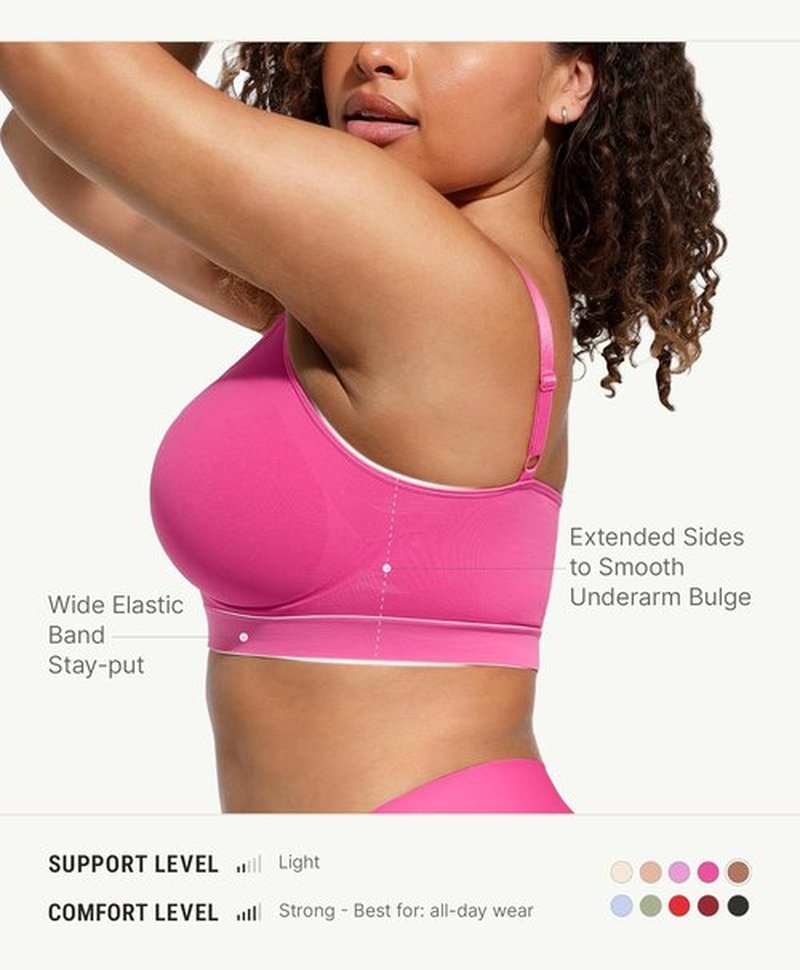 FeelinGirl Bralettes for Women - Comfortable Seamless Bras with Support | Everyday Wear