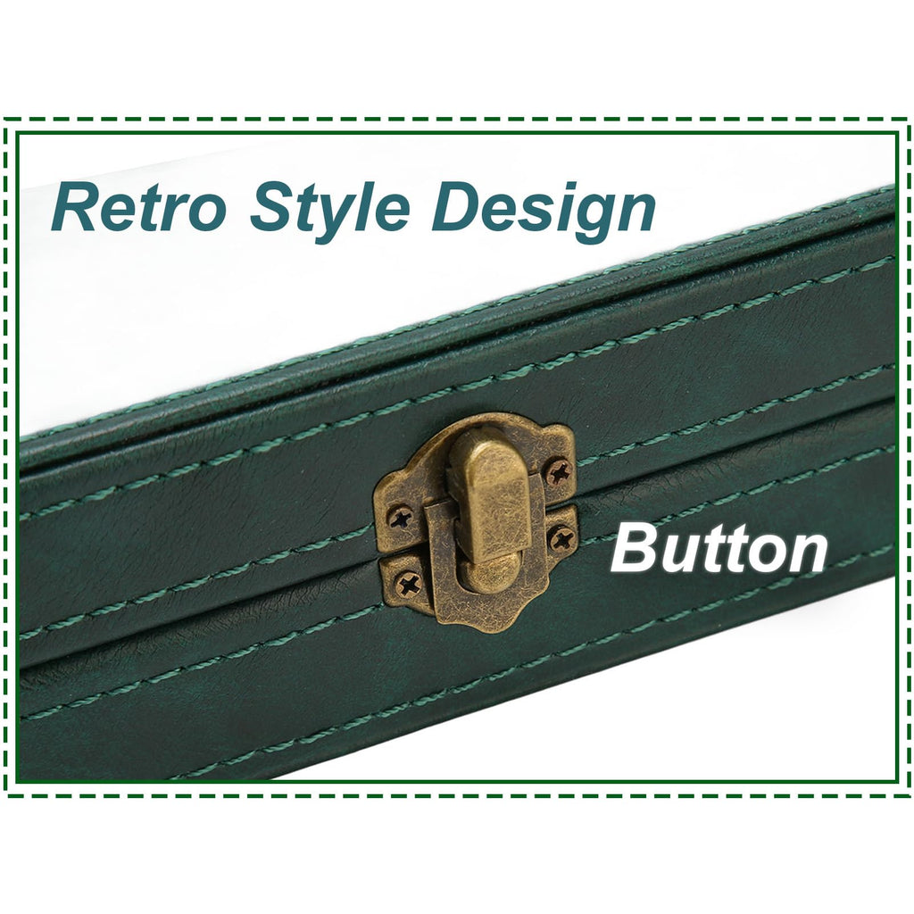 Brrnoo Classic Hair Scissor Storage Box, Large Capacity PU Leather, Hairdressing Scissor Storage Box, Shears Case