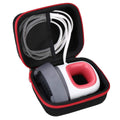 Aproca Case Compatible with Cricut EasyPress Mini Heat Press, Storage Portable Bag for Machine and Accessories -Black with Red Zipper (Case Only)