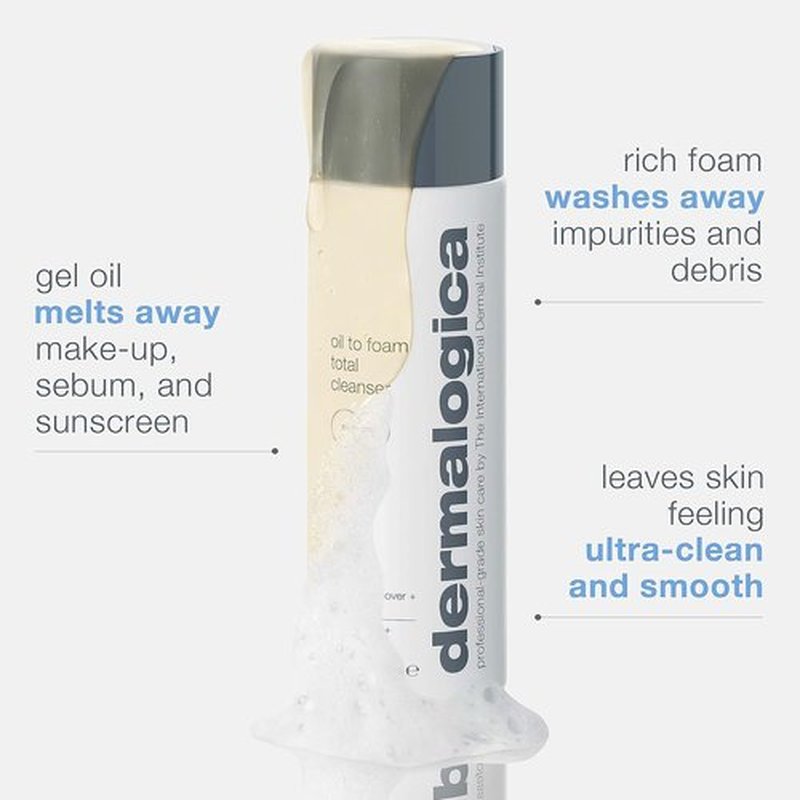 Dermalogica Oil To Foam Cleanser - Removes Makeup & Debris for Ultra-Clean Skin | 8.4 Fl Oz