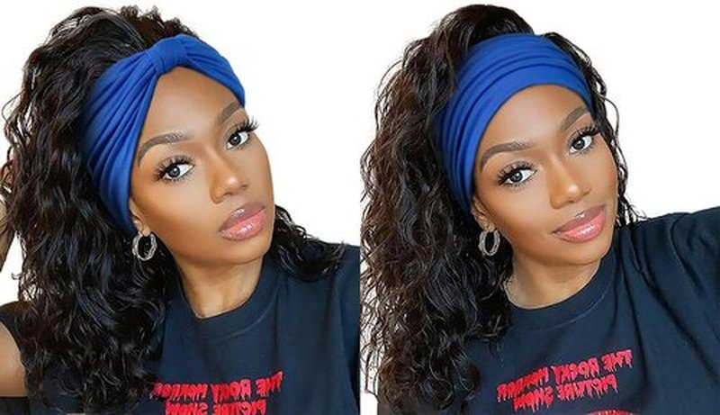 Tobeffect Headbands for Women African Boho Wide Hairband Headband Knotted Head Wraps Head Scarf Hairbands Turbans Hair Accessories