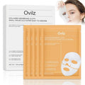LureLuxe 5 Packs Collagen Face mask,Daily Soothing Mask,Skincare Hydrating face Masks,Gentle Care Mask,Deep Hydration,Brighten skin tone,Suitable for different skin types