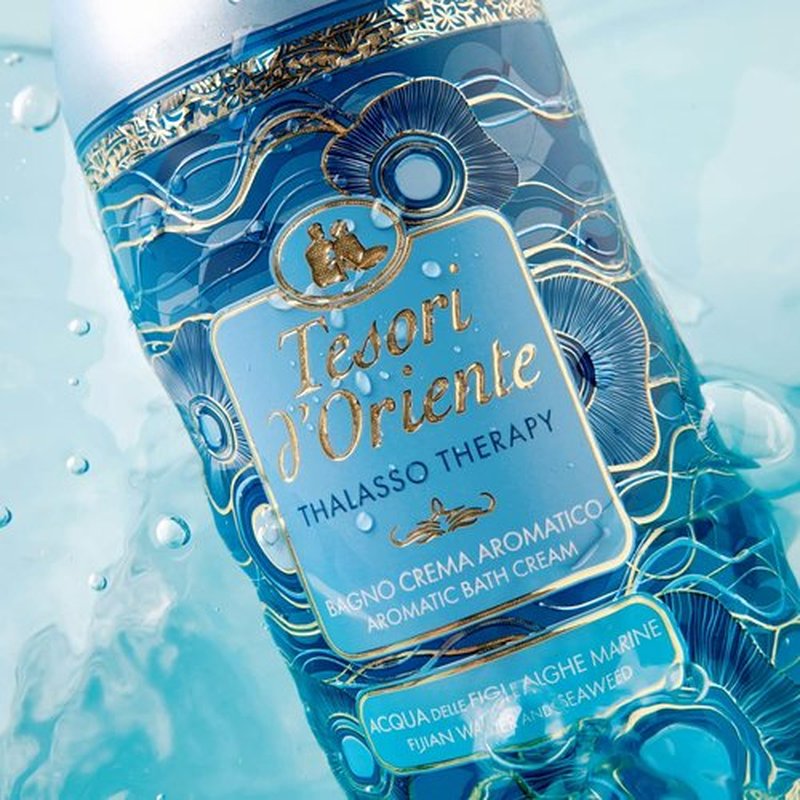Tesori d'Oriente Bubble Bath for Women, Foaming Bath, Relaxing Body Wash and Skin Care - 500 Ml/16.91 Us Fl Oz - [Italian Import] (Thalasso Therapy)